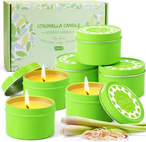 6x Citronella Candles Set - £6.80 Sold by LA BELLEFÉE STORE and Fulfilled by Amazon