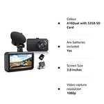 Dash Cam Front and Rear with SD Card FHD 1080P 3”IPS Screen with voucher sold by ssontong dash cam