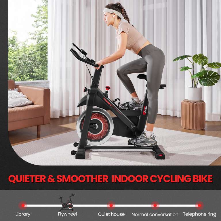 Yaheetech Exercise Bike Indoor Cycling Stationary Bike - Sold and Dispatched by Yaheetech UK