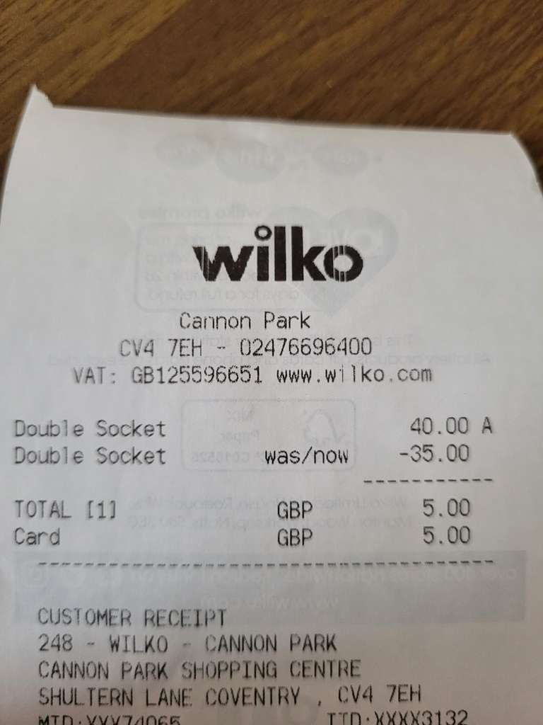 Weatherproof Wi-Fi Extender Socket WP22WR £5 at Wilko (National - check at your local shop)