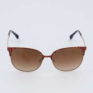 KAREN MILLEN Brown Leopard Round Sunglasses - £21.99 (Click & Collect) @ TK Maxx