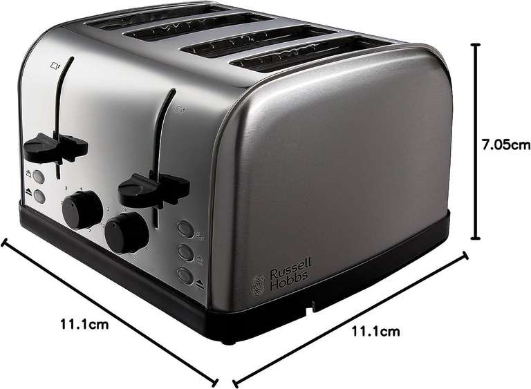 Russel hobbs 4 slice toaster 850W