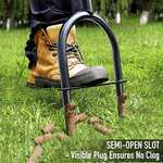 Lawn Core Hollow Tine Grass Aerator with Spare Tines with Non-Clog Slot for Compact Lawn Soil Sold by Jardineer FBA