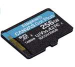 Kingston SDCG3/256GB microSDXC Canvas Go! Plus, 170/90 MBps read/write U3 V30 A2 4K-recording, with SD-adapter - £18.42 @ Amazon