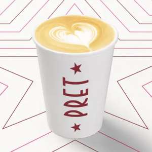 Club Pret - 5 Barista Made drinks, Coffee, Tea, hot Chocolate each day - First month with code