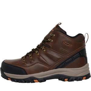 SKECHERS Mens Relment - Traven Waterproof Hiking Boots (in Dark Brown) - £54.98 delivered - @ MandM Direct