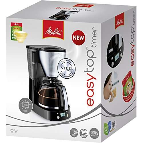 MELITTA Easy Top Timer 1010-15 Filter Coffee Machine - Black & Stainless Steel - £14.99 (Free Click & Collect) @ Currys
