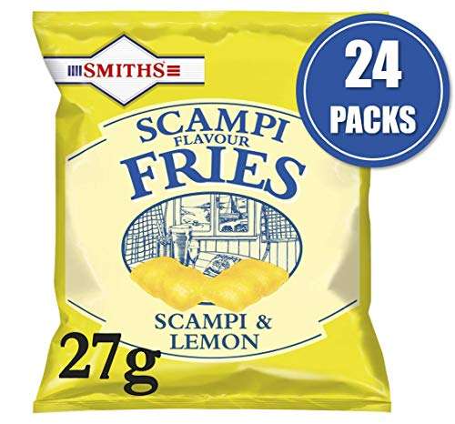 Smith's Savoury Selection Scampi & Lemon Fries 27g Sheet of 24 Bags (£11.63 - £12.31 with voucher & subscribe & save)