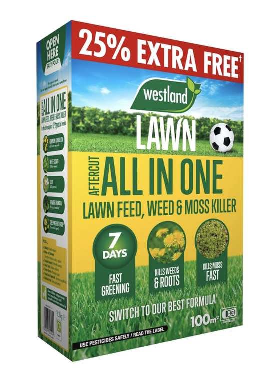 Westland Aftercut All In One Lawn Feed, Weed & Moss Killer - Instore (Cwmbran)