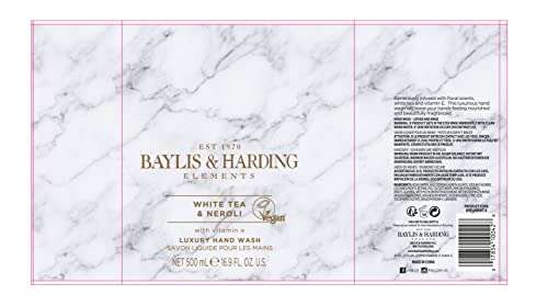 Baylis & Harding Elements White Tea & Neroli 500ml Hand Wash (Pack of 3): £5.09 with Voucher (£4.81 on S&S+15% off Voucher 1st S&S) @ Amazon