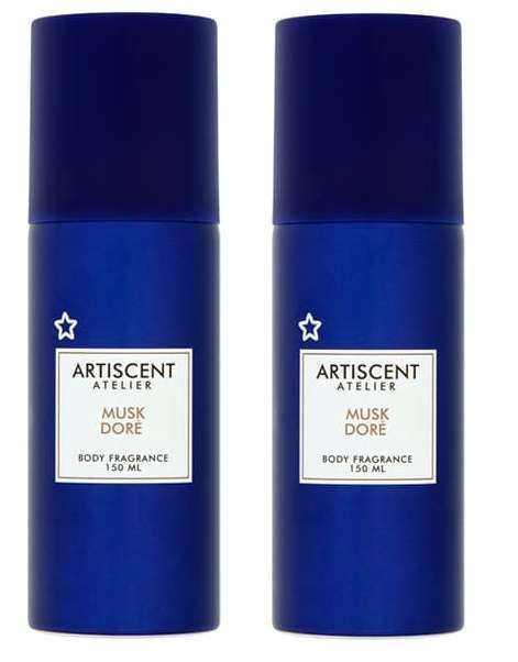 2 x Artiscent Atelier Body Fragrance for Men 150ml + Free Click & Collect Only
