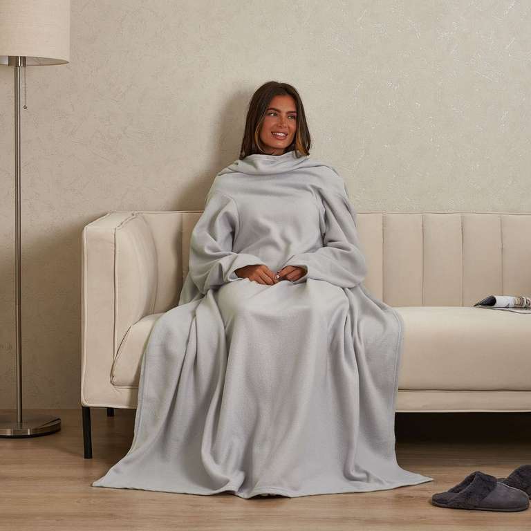Fleece Wearable Blanket With Sleeves - £5 + £3.95 delivery @ Online Home Shop