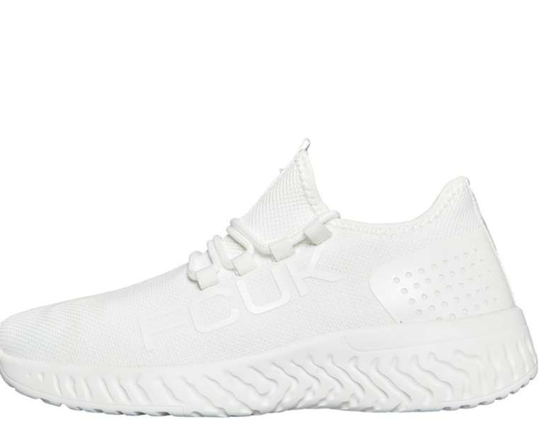 French Connection Mens FCUK Cloud Trainers Black and White Size 6-12