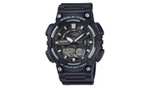 Casio Men's Collection Watch AEQ-110W-1AVEF, with Telememo 30 databank, 100m WR, 3 daily alarms, World Time mode, with free C&C.