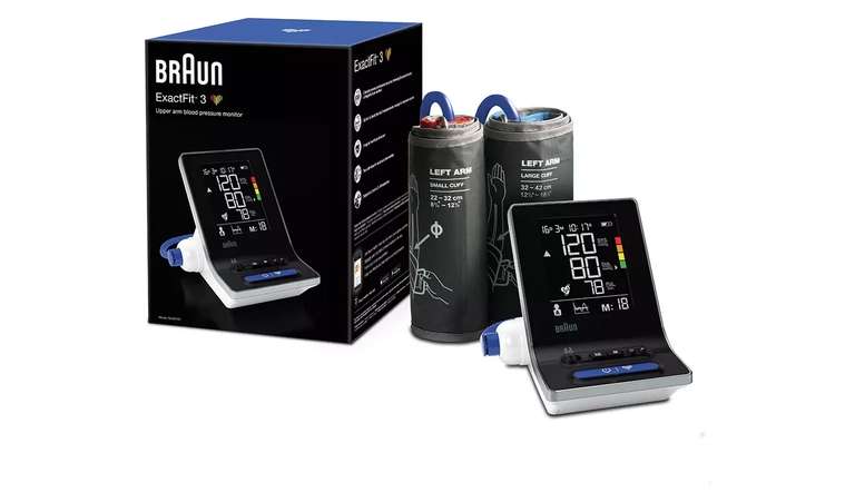 Braun BUA6150 ExactFit 3 Upper Arm Blood Pressure Monitor - £37.50 (Free Collection) @ Argos