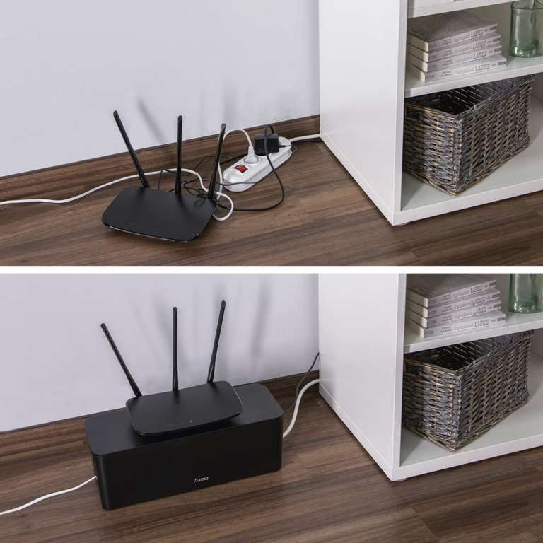 Hama Cable Box Maxi – Cable Box for Power Strips & Storage at Amazon