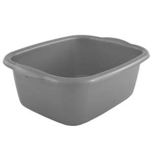 George Home Recycled Plastic Washing Up Bowl - Grey or Black