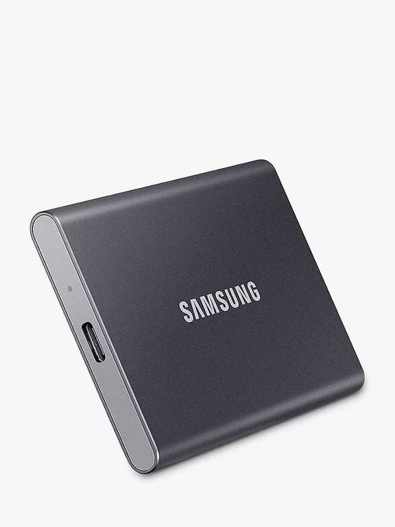 Samsung T7 Portable Solid State Drive, USB 3.2, 1TB, Titan Grey or Blue + 3 Year Warranty
