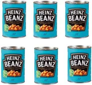 Heinz Beanz In Tomato Sauce Or No Added Sugar 415g Any 6 for £3.50 Clubcard Price @ Tesco