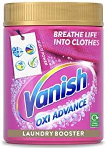 Vanish Fabric Stain Remover Gold Oxi Advance Powder, 1.9 kg - £10 (Or Subscribe and Save £9) @ Amazon