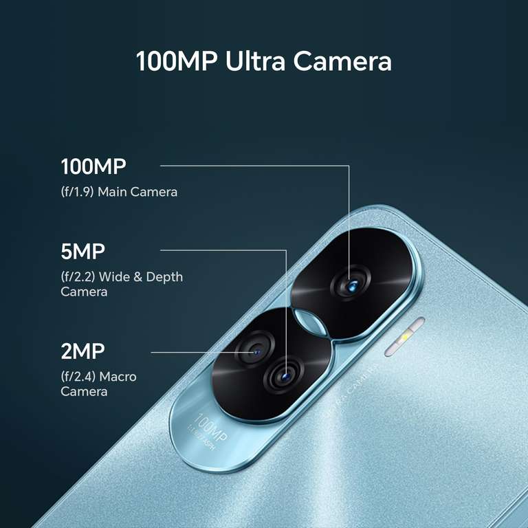 HONOR 90 Lite Smartphone 5G with 100MP Triple Camera, 8+256GB, 6,7” 90Hz Display, 4500mAh, Dual SIM