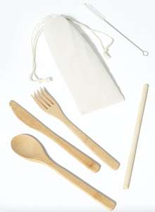 Bamboo cutlery set - £1 (Free Collection) @ Matalan