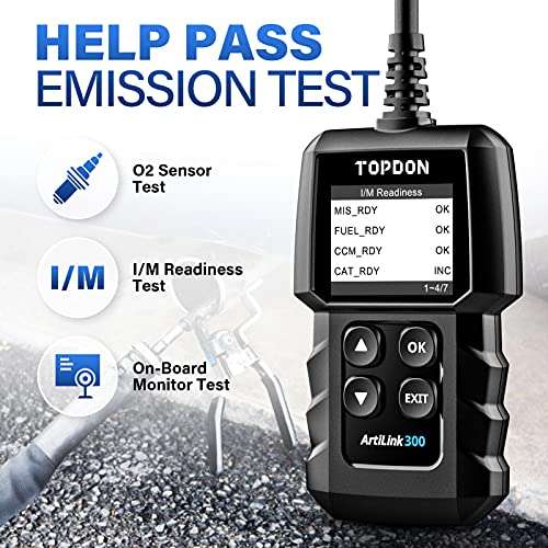 TOPDON AL300, OBD2 Scanner Code Reader, car Auto Diagnostic Tool with Full OBD2 Functions