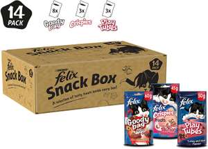 Felix Cat Snack Box Treats 14pc - £11.84 (£10.06 / £11.25 Subscribe & Save + 20% Voucher on First S&S) @ Amazon