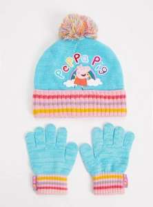 Peppa Pig Blue Hat & Gloves Set (1-2 Years) £2.70 Free Collection @ Tu Clothing
