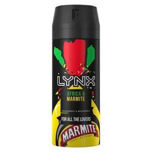 Lynx Africa and Marmite Limited Edition Body Spray 150ml 47p @ Superdrug Free Order & Collect