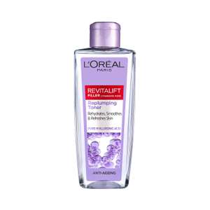 L'Oreal Paris Revitalift Filler [+ Hyaluronic Acid] Face Toner - £1.70 with max subscribe and save