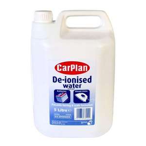 CarPlan De-Ionised Water 5Ltr - £2.50 @ Asda