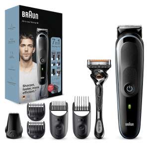 BRAUN MGK3245 Wet & Dry 7-in-1 Styling Kit - Black & Blue, using code (Free Click and Collect)