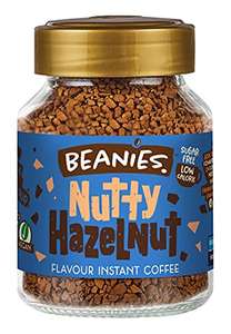 Beanies Nutty Hazelnut Flavoured Instant Coffee 50g (3 x 0.47) - £1.41 via Amazon Business (47p Per Jar)