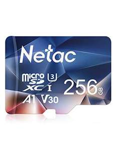 Netac 256GB MicroSDHC Memory Card UHS-I, C10, U3, A1, V30 £15.39 @ Amazon / Netac Official Store