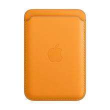 Apple Official iPhone Leather Wallet With MagSafe - California Poppy / Brown / Arizona (1st Gen) - With Code
