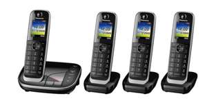 Panasonic KX-TGJ424EB Quad Pack Cordless DECT Phone with Call Block and Answer Machine £99.99 at Costco
