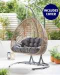 Garden Sale - Hanging Egg Chair & Cover £149.99 - Belavi Cocoon Chair £99.99 - Corner Sofa £249.99 + more (£9.95 del UK Mainland) @ Aldi