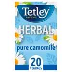 Tetley Herbal Tea 20pk - Rosehip & Hibiscus / Fresh Mint / Zingy Lemon & Ginger / Pure Chamomile