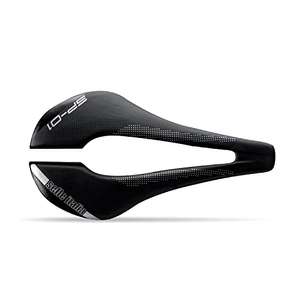 Selle Italia SP-01 Boost TM SuperFlow Road Bike Saddle - Comfortable Road Bicycle Seat for Men and Women - 250 x 146mm, 205g