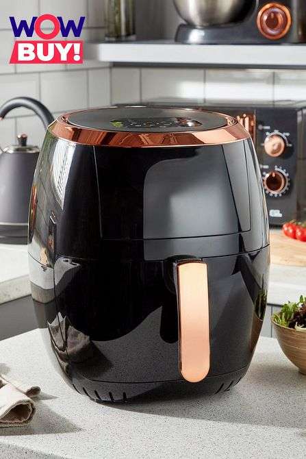 6L Digital Black and Rose Gold Air Fryer with Window - £40 + £4.99 delivery @ Studio