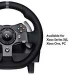 Logitech G920 Driving Force Racing Wheel and Floor Pedals, Stainless Steel Paddle Shifters, Leather Steering Wheel Cover £169.99 @ Amazon