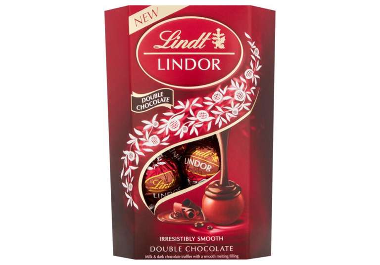 Lindt Lindor Double Chocolate 200g £1.99 (Online Exclusive / Minimum Order / Delivery Fees Apply) @ Morrisons