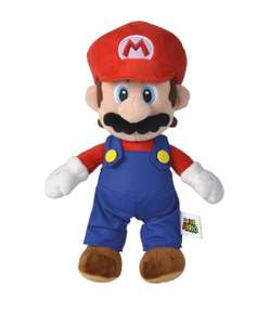 Nintendo 30cm Super Mario soft Plush toy / Luigi & Yoshi soft plush toy - price each, Free click & Collect