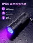 Fulighture 1x UV Torch, 12LED, Stain Detector, Batteries Included (2pk With Voucher £5.49) With Voucher Sold By Fulighture LED FBA