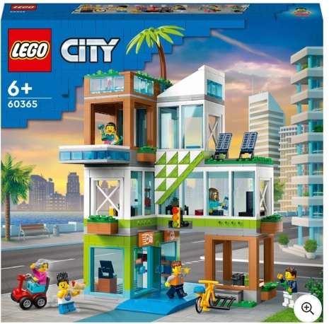 LEGO City 60365 Apartment Building Modular Construction Set