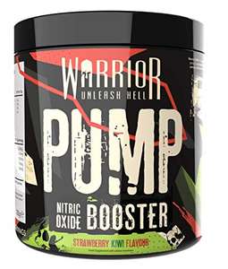 Warrior Pump Pre-Workout 225g – Extreme Nitric Oxide Booster - Non Stim Supplement (Strawberry Kiwi) £11.99 @ Amazon