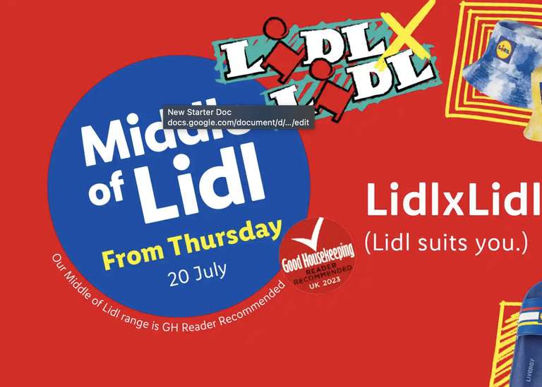 LIDL New Merch Collection For 2023: From £1.99 to £14.99 e.g Sliders £5.99 / T-shirt £4.99 / Socks £1.99