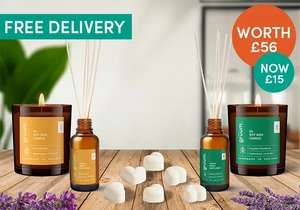 Home Fragrance Bundle including candles, wax melts & reed diffusers.