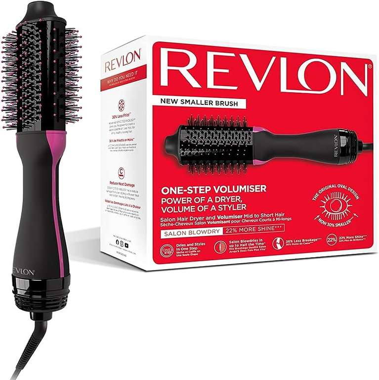 Revlon One-Step Hair Dryer And Volumiser Mid to Short Hair - Free C&C